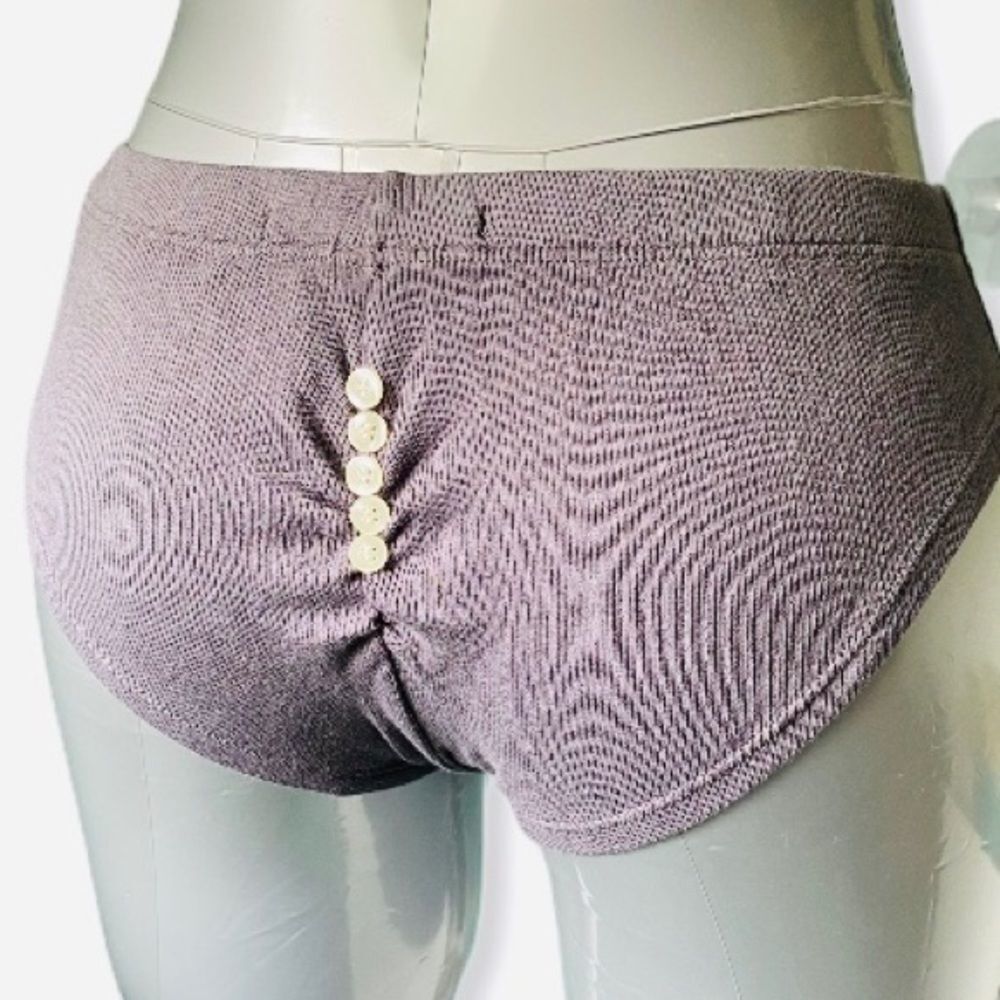 NWT Haute hippie‎ Intimate Ribbed Cotton Cheekies